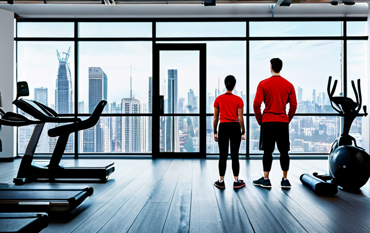 피트니스 경영사 시험 예상 문제 - Market Research & Analysis**
"A diverse group of people in modest athletic wear, observing a modern...