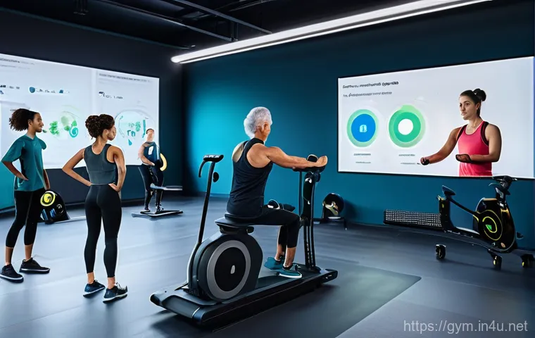 피트니스 경영사와 기업 협업 사례 - **Personalized Fitness Coaching:** A focused scene inside a clean, well-lit rehabilitation or specia... 피트니스 경영사와 기업 협업 사례 - **Personalized Fitness Coaching:** A focused scene inside a clean, well-lit rehabilitation or specia...