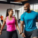 Home 9 피트니스 경영사와 팀워크 형성 방법 - A diverse group of men and women, all wearing modern and modest athletic sportswear (including athle...