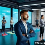 Home 13 피트니스 경영사 자격증 연계 직업 탐구 - **Prompt 1: The Strategic Fitness Manager**
A highly professional and confident fitness manager,...